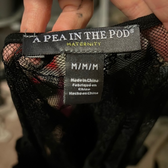 Pea In The Pod Black Blouse - Picture 2 of 5